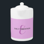 Name Monogram Initial Letter Orchid & Lilac<br><div class="desc">Schlichte Minimalistische moderne Designs. Sie sind alle einfach,  attraktiv,  einzigartig.</div>