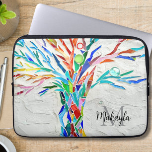 Name Monogram Mosaik Laptopschutzhülle