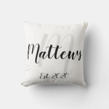 Name Monogram und Est. Date