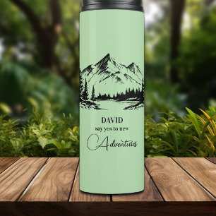 Name Mountains und Creek hinzufügen Thermosbecher