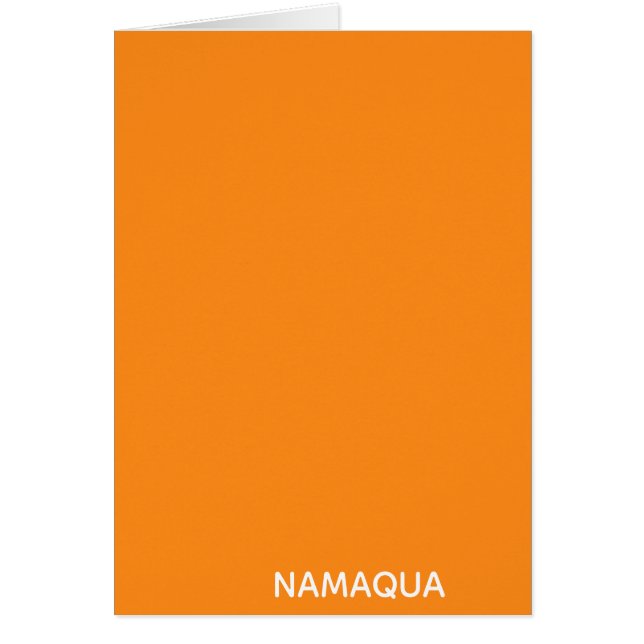 Name Namaqua orange (Vorne)