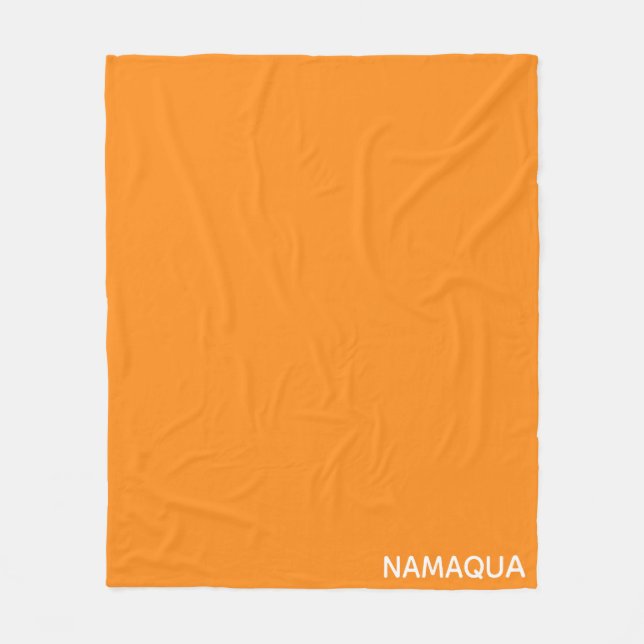 Name Namaqua orange Fleecedecke (Vorderseite)