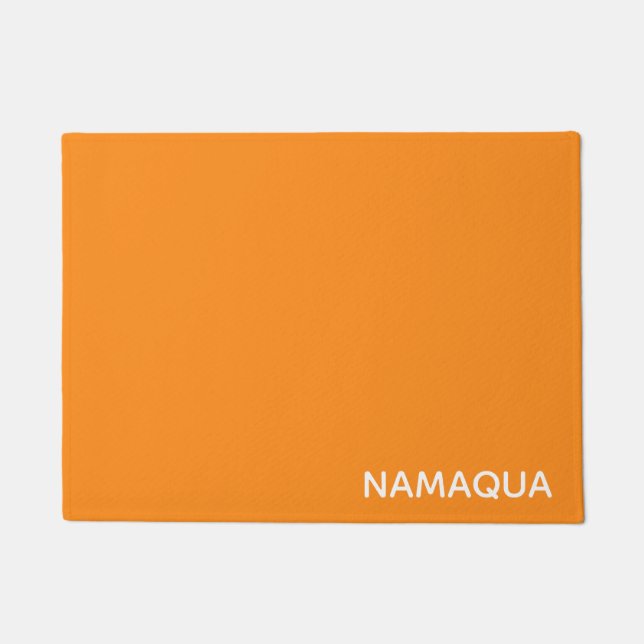 Name Namaqua orange Fußmatte (Vorderseite)