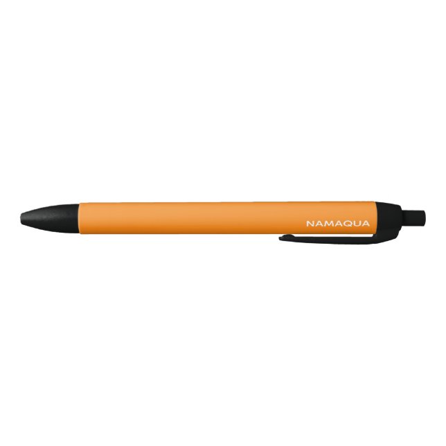 Name Namaqua orange Kugelschreiber (Unterseite)
