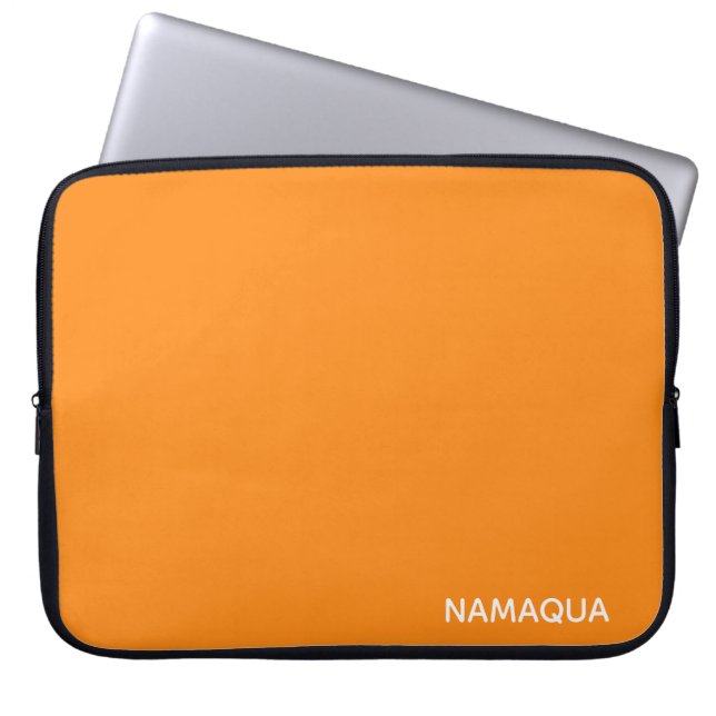 Name Namaqua orange Laptopschutzhülle (Vorderseite)