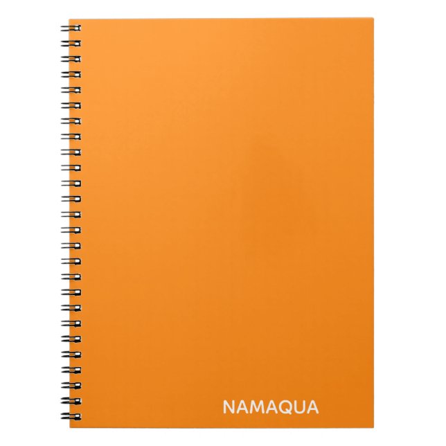 Name Namaqua orange Notizblock (Vorderseite)