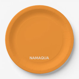 Name Namaqua orange Pappteller