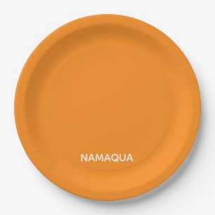 Name Namaqua orange Pappteller