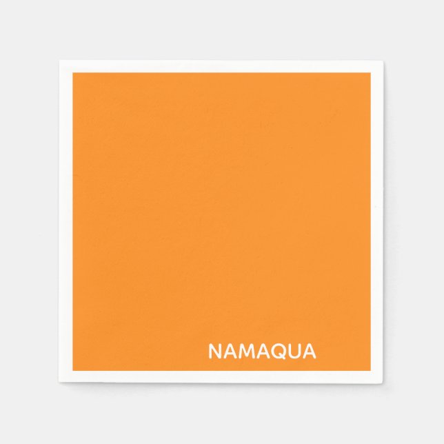 Name Namaqua orange Serviette (Vorderseite)