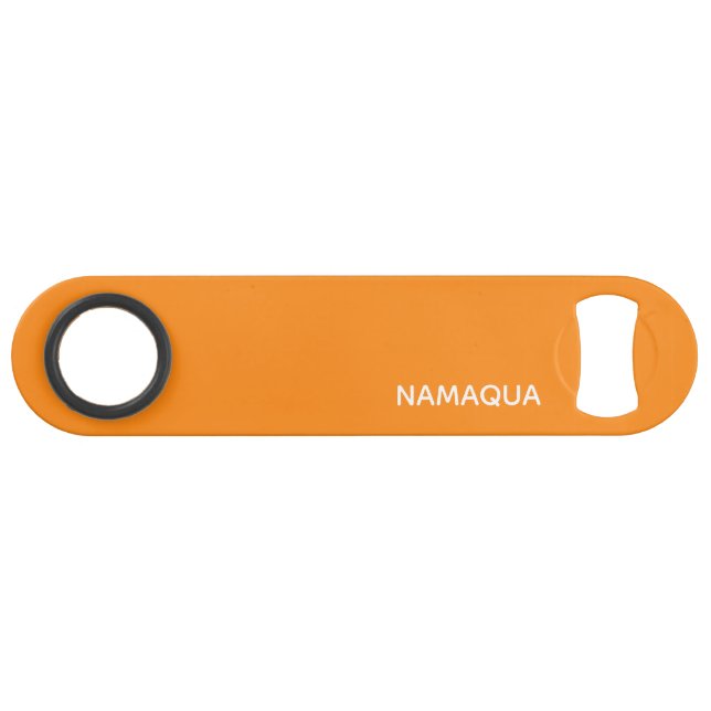 Name Namaqua orange Speed Flaschenöffner (Vorderseite (Horizontal))