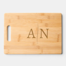 Name Name Monogram Simple Cutting Board