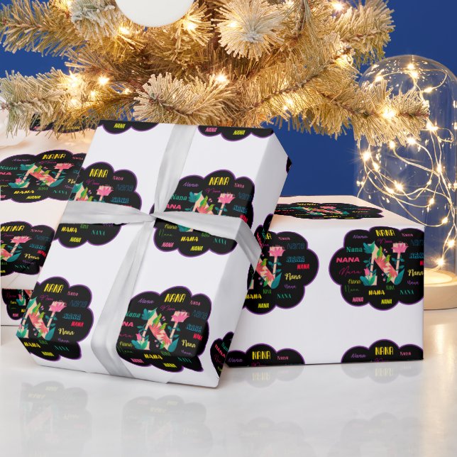 Name Nana Geschenkpapier (Feiertage)