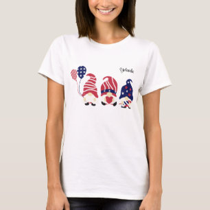 Name, Niedliche Patriotische Nomaden, Grundfrauen T-Shirt