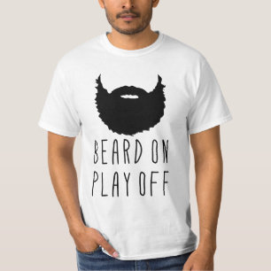 Name Number Back Print, Hockey Playoff Beard T-Shi T-Shirt