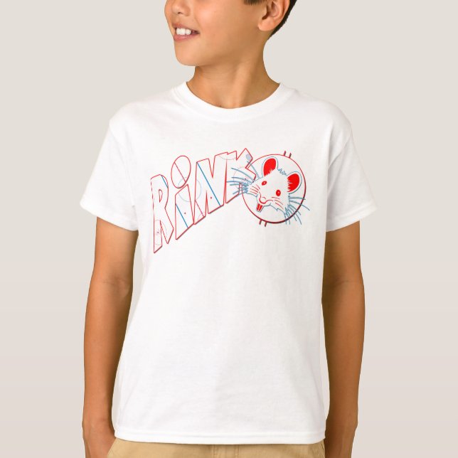 Name & Nummer Back Print Rink Rat Hockey T - Shirt (Vorderseite)