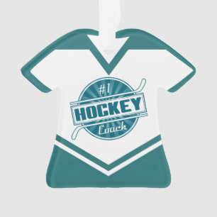 Name & Nummer Jersey Hockey Coach Ornament
