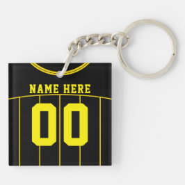 Name & Nummer Jersey Keyring, Fußball, Fußball Schlüsselanhänger