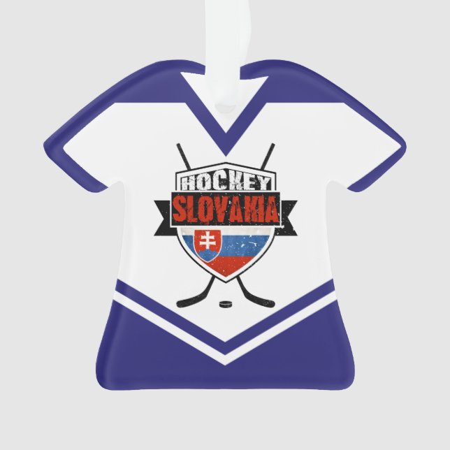 Name & Nummer Jersey Slovakia Logo Ornament (Vorderseite)