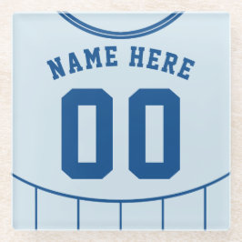 Name & Nummer Jersey Untersetzer, Fußball Glasuntersetzer