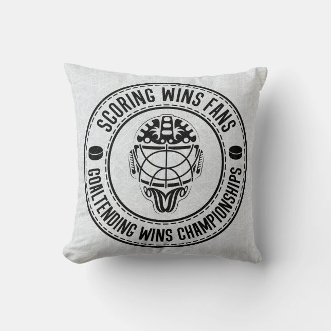 Name & Nummer Pillow, Eishockey Goalie Cushion Kissen (Vorderseite)