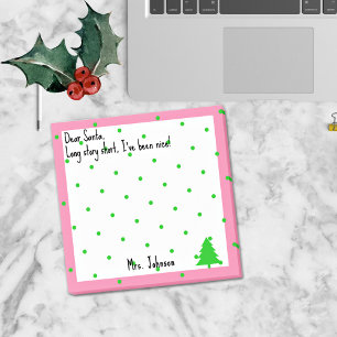 Name oder Geschäftslustige Lieber Weihnachtspreis Post-it Klebezettel