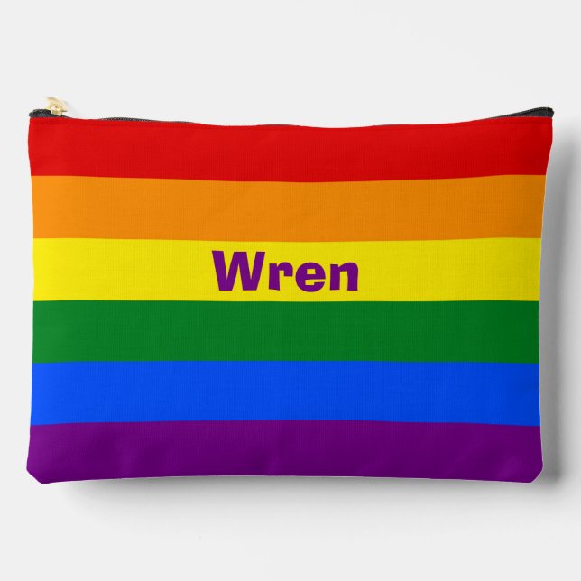 Name oder Monogramm des Rainbow Prilag Zubehörtasche (Vorderseite)