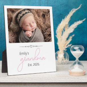 Name Oma Gründungsjahr Foto Script Schrift Fotoplatte