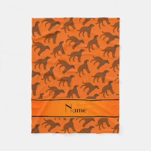 Name orange Chesapeake Bay Retrieve Hunde Fleecedecke