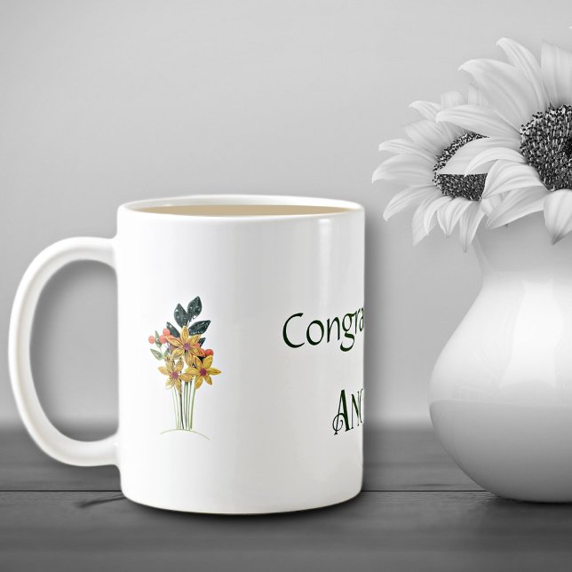 Name, Papiergequillte Blume, Alleinbezug 11oz Kaffeetasse (Von Creator hochgeladen)