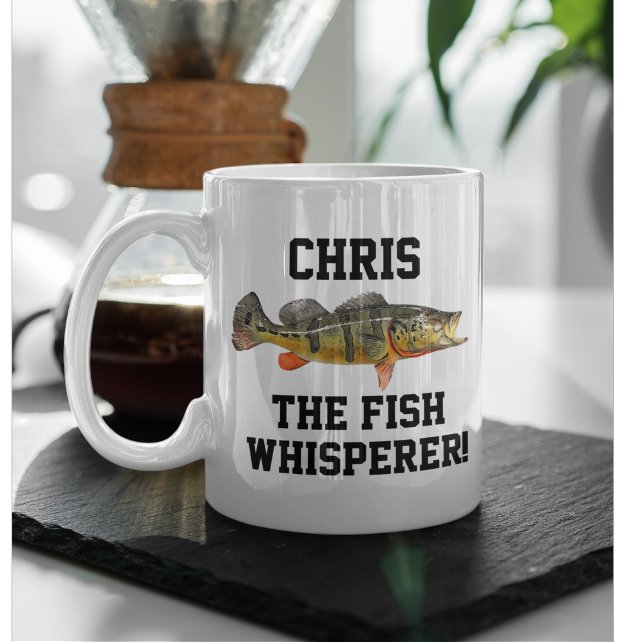 Name Peacock Bass Fish Whispere Fischen Kaffeetasse (Fish whisperer great gift fishing coffee mug for peacock bass anglers)