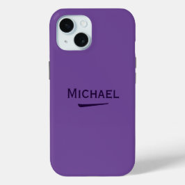 Name Personalisiert Dark Lavender Case-Mate iPhone Hülle