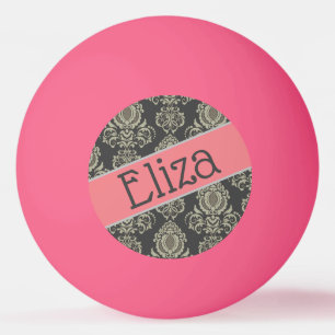 Name Personalisiert für den Designer Damasname Tischtennisball