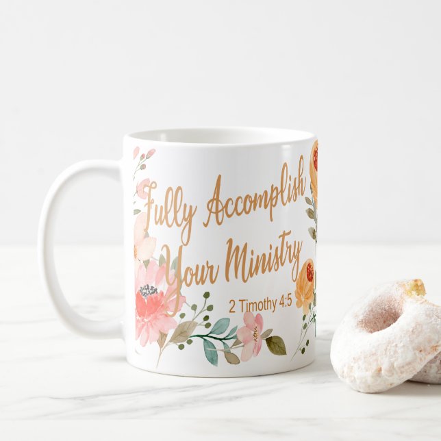 Name Personalisiert JW Pioneer Service School 2022 Kaffeetasse (Mit Donut)