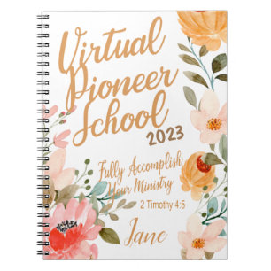 Name Personalisiert JW Pioneer Service School 2023 Notizblock