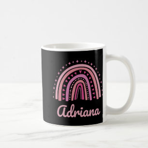 Name Personalisiert Lustig Frauen Rosa Regenbogen Kaffeetasse