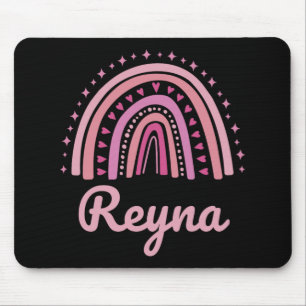 Name Personalisiert Lustig Frauen Rosa Regenbogen Mousepad