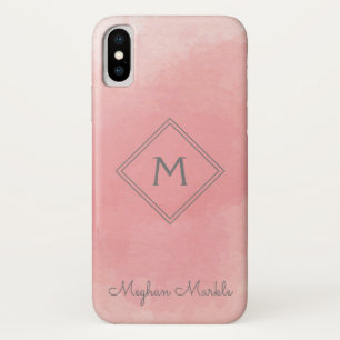 Name Personalisiert Modern Einfach rosa hinzufügen Case-Mate iPhone Hülle
