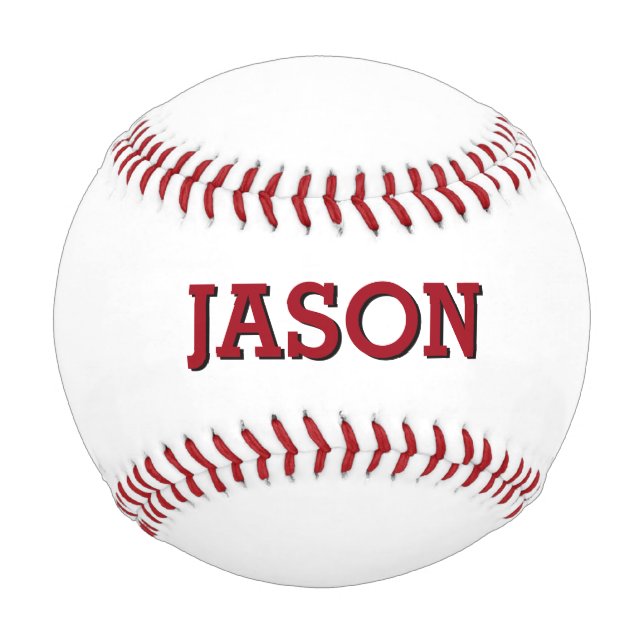 Name Personalisierter benutzerdefinierter Baseball (Vorderseite)