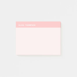 Name Pink Sticky Post-it Klebezettel
