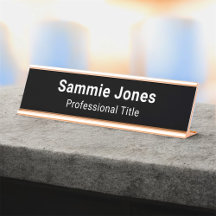 Name Plate für Angestellte von Geschäftsmitarbeite