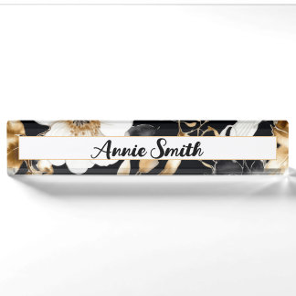 Name Plate für den Schreibtisch Hope Floral (WM100 Namensplakette