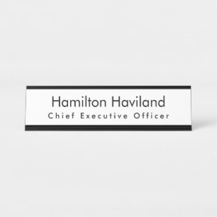 Name Plate für Schreibtisch oder Wall HAMbyWG Schreibtischnamensplakette