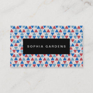 Name Plate - Hexagon Muster 05 Visitenkarte