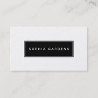 Name Plate v2 - Schwarz auf Weiß (Goldkarte)