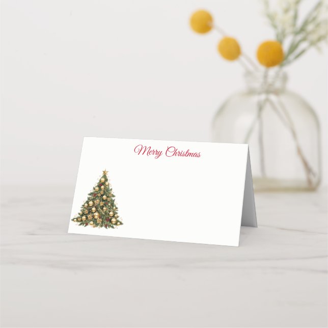 Name Platzkarte-Weihnachtsbaum-Platzkarte Platzkarte (Vorderseite)