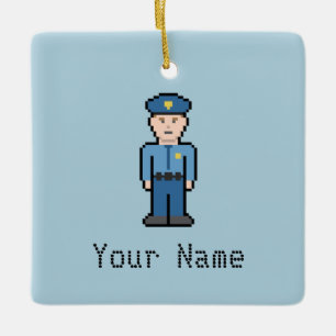Name-Polizei-Offizier Keramikornament
