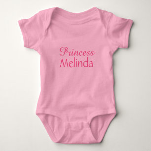 Name-"Prinzessin" Kleidung Baby Strampler