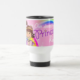 Name Prinzessinnen Regenbogen-Rosa Reisetücher Reisebecher