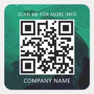 Name qr quadratischer aufkleber