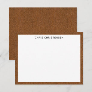 Name    Reiche Bronze-Denimdruck-Rahmenborder Mitteilungskarte